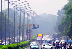 Humidity led to poor visibility in Chandigarh on Wednesday
