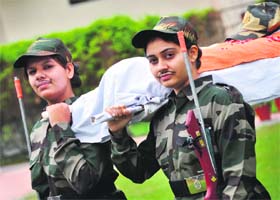 Free spirits: Participants in the Independence Day celebrations at Lakshmi Ladies’ Club in Ludhiana on Wednesday