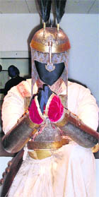 Mannequin of a fully armed Sikh warrior