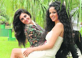 Show time: L-R) Ambika Anand and Alisha Walia