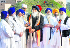 CM Parkash Singh Badal at Virasat-e-Khalsa opening.