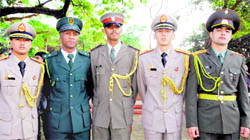 Foreign cadets who passed out of the Indian Military Academy in Dehradun on Saturday