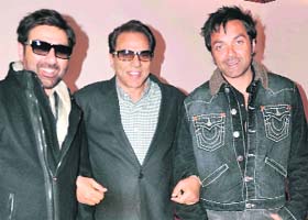 Deol power: Sunny, Dharmendra and Bobby