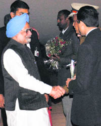 PM Manmohan Singh in Amritsar on Saturday. 