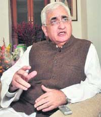Union Law Minister Salman Khurshid