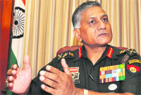 Gen VK Singh, Chief of Army Staff