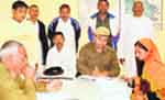 The Meham police records the statement of Sunita