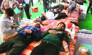 290 units of blood were collected in a blood donation camp organised by the Punjab IAS Officers Association in collaboration with all officers and employees federations today in the premises of Punjab Civil Secretariat-2 in Chandigarh on Wednesday