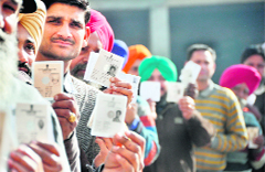 A file photo of the recent Punjab elections.