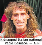 Kidnapped Italian national Paolo Bosusco.  AFP