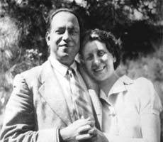 Dr Muhammad Din Taseer with his wife Christabel