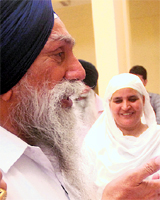 Jagir Kaur and Paramjit Singh Raipur meet visitors at the Kapurthala Modern Jail on Saturday.