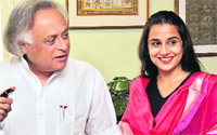 Rural Development Minister Jairam Ramesh has roped in the actress as brand ambassador for sanitation campaign.