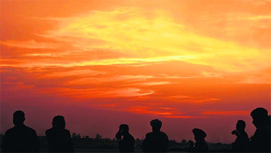 Residents enjoy an outing as weather turns pleasant in Chandigarh.