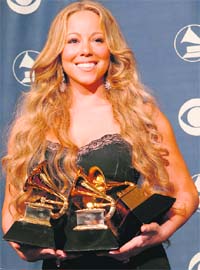 Party girl: Mariah Carey