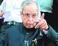 Finance Minister Pranab Mukherjee