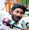 YSR Congress chief YS Jagan Mohan Reddy talks to the media after he was questioned by the CBI in Hyderabad on Friday.