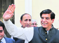 Raja Pervaiz Ashraf in Islamabad on Friday.