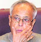 Finance Minister Pranab Mukherjee