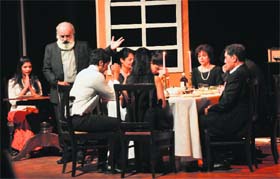 A scene from the play 'August: Osage County', staged at Tagore Theatre, Sector 18, Chandigarh, on Sunday
