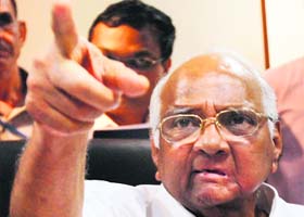 Sharad Pawar addresses the media in New Delhi