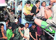 People of North-Eastern states sitting in an Assam-bound train.