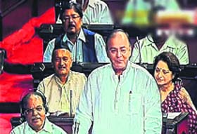 A TV grab of BJP leader Arun Jaitley speaking in Parliament