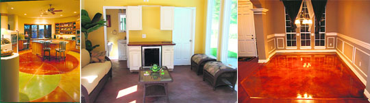 Stained concrete enjoy quite a few advantages over other flooring materials.