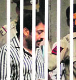 Gopal Kanda in a Delhi jail on Tuesday. 