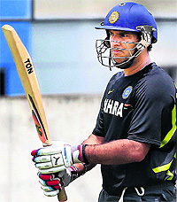 Yuvraj Singh during a practice session in Visakhapatnam on Friday, a day before Indias T20 match against New Zealand