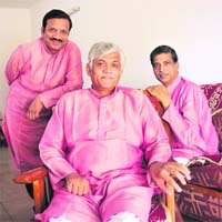 STRONG TIES: (L-R) Akhilesh, Umakant Gundecha and Ramakant Gundecha Photo: Pradeep Tewari