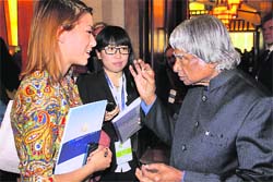 Former President APJ Abdul Kalam in Beijing on Friday