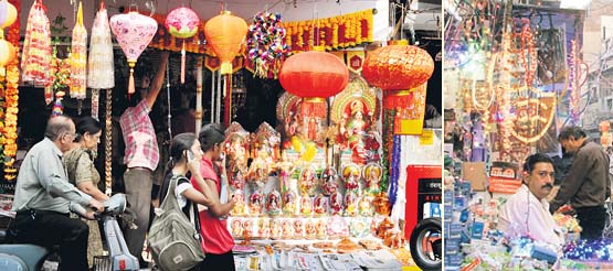 With Divali around the corner, markets in Ludhiana are abuzz with activity.