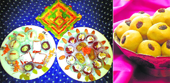 On the Divali platter is a variety of sweets that will leave you longing for more