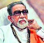 File photo of Shiv Sena chief Bal Thackeray