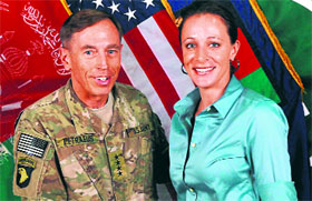 CIA Director General David Petraeus (left) lost his job when his tryst with his biographer Paula Broadwell (right) was exposed.