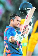 First and the only batsman to post a double hundred: 200 n.o. vs South Africa at Gwalior on Feb.24, 2010