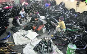 The cycle industry expressed resentment after the custom duty on bicycles was increased from 10 per cent to 30 per cent in the budget