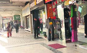 Despite the call for Bharat bandh by the student fraternity, shopping complex of Sector 17, Chandigarh, remained open on Thursday.