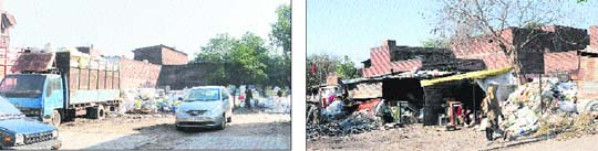 Scrap dealers have encroached upon government land at the Industrial Area, Phase II, in Chandigarh.