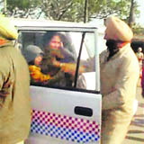 A video recording shows a Head Constable slapping the woman. 