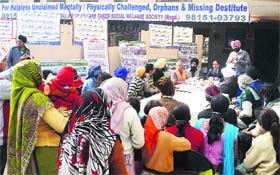 A special legal awareness camp under way at Prabh Aasra, Kurali, on Monday