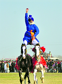 Rider Maggar Singh makes it look all easy