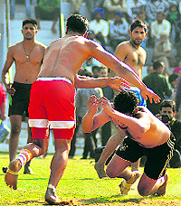 A rural festival can never do without a kabaddi bout
