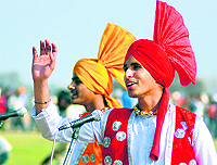 Youngsters perform “Malwai Giddha” symbolising the cultural ethos of the belt
