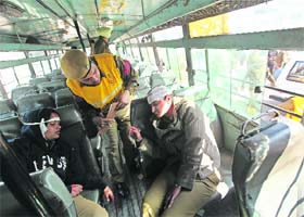 Short-cut: Failing to find an ambulance officials take injured to hospital on a CTU bus from railway station in Chandigarh