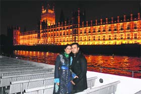 Rajnish Jain with his wife Aarti Jain