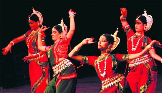 Meera Das Odissi Dance Group performs on the second day of the Chandigarh Dance Festival at Tagore Theatre on Tuesday. Rajashree Shirke from the Lasya Centre for Dance Education and Research will be performing on the third day of the festival.