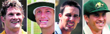 Shane Watson, James Pattinson, Mitchell Johnson, Usman Khawaja