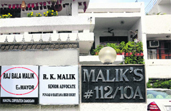 After The Tribune highlighted the issue, former Mayor Raj Bala Malik prefixed “ex” to “Mayor” on the name plate at her house in Sector 10, Chandigarh, on Wednesday.